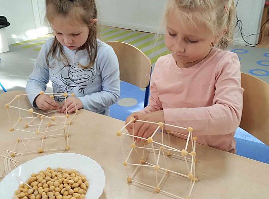 Gr. III Freblowskie konstrukcje - Zajęcia z projektu "Zabawa Sztuką"