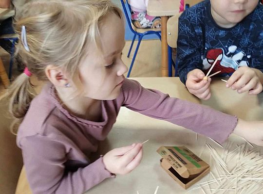 Gr. III Freblowskie konstrukcje - Zajęcia z projektu "Zabawa Sztuką"