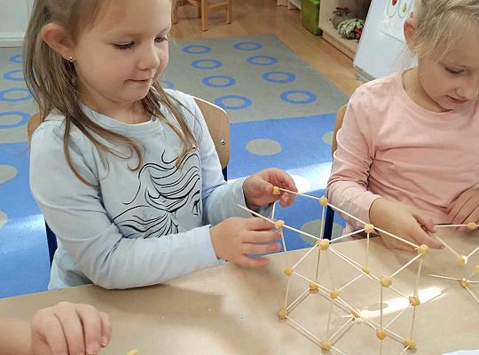 Gr. III Freblowskie konstrukcje - Zajęcia z projektu "Zabawa Sztuką"