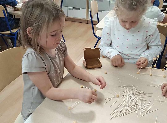 Gr. III Freblowskie konstrukcje - Zajęcia z projektu "Zabawa Sztuką"