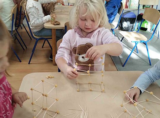 Gr. III Freblowskie konstrukcje - Zajęcia z projektu "Zabawa Sztuką"