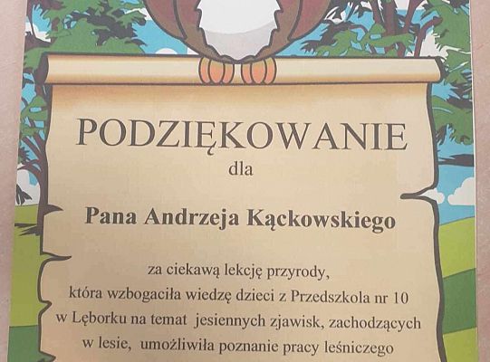 Gr. II i IV Spotkanie z leśniczym - tatą Jędrka
