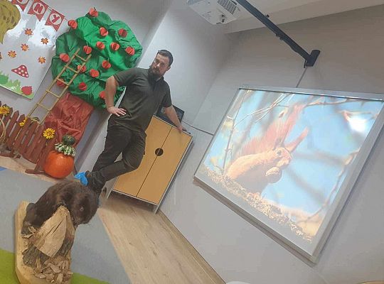 Gr. II i IV Spotkanie z leśniczym - tatą Jędrka