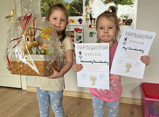 Nagrody główne w konkursie " Ozdoby wielkanocne inspirowane lasem"
