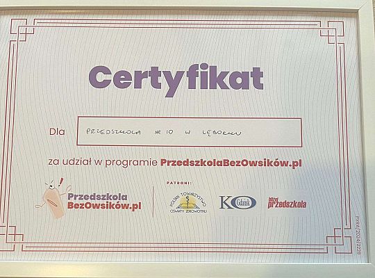 "PrzedszkolaBezOwsików.pl" - program profilaktyczny