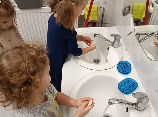 Gr.I Dzień mycia rąk, Projekt "Szlachetnie i zdrowo z małpką Iwoną"