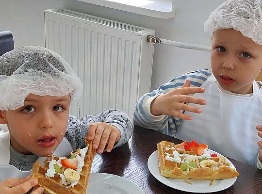 Gr.II Robimy gofry. Dziękujemy Pani Kasiu!