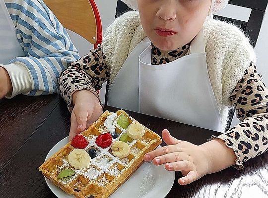 Gr.II Robimy gofry. Dziękujemy Pani Kasiu!