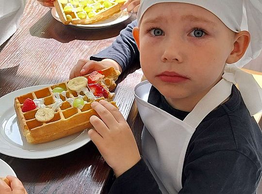 Gr.II Robimy gofry. Dziękujemy Pani Kasiu!