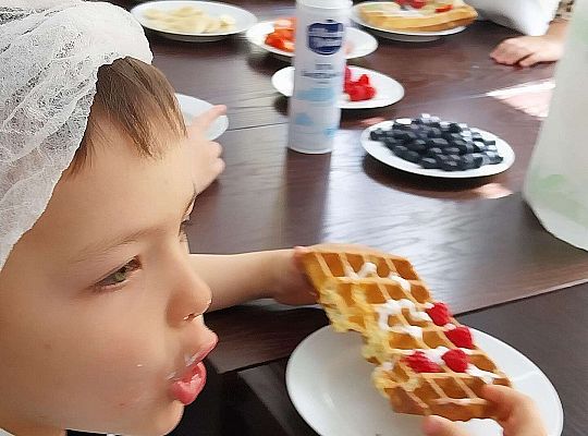 Gr.II Robimy gofry. Dziękujemy Pani Kasiu!