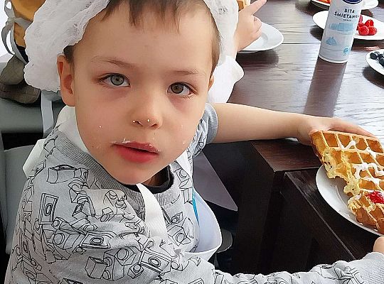 Gr.II Robimy gofry. Dziękujemy Pani Kasiu!