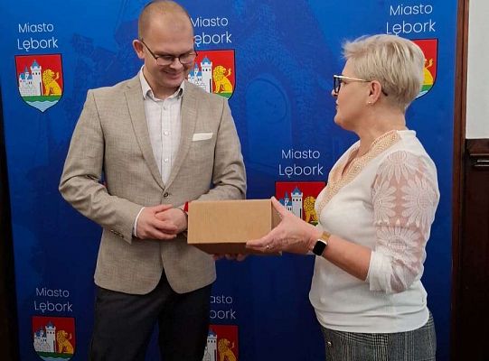 Gr.III Świateczna wizyta u Burmistrza oraz spacer po Lęborku