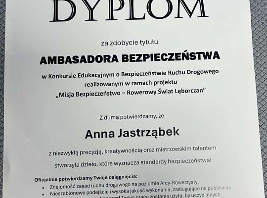 " Misja bezpieczeństwo - Rowerowy świat Lęborczan"