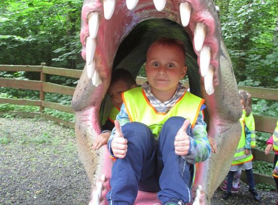 Nasza wygrana! Wycieczka do Dinoparku w Malborku Grupa 4