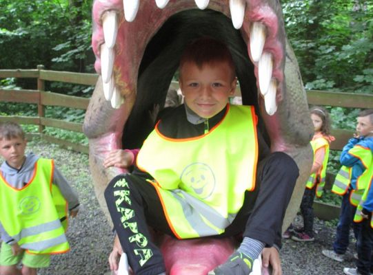 Nasza wygrana! Wycieczka do Dinoparku w Malborku Grupa 4