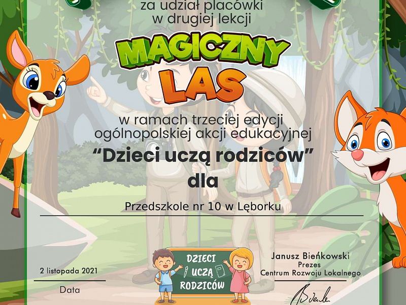 Grafika Podziękowanie za udział