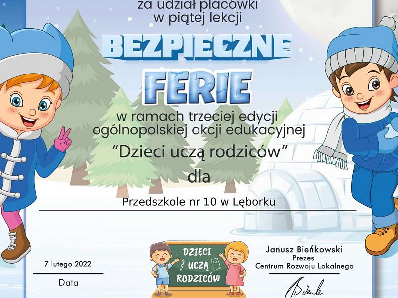 Grafika Podziękowanie za udział