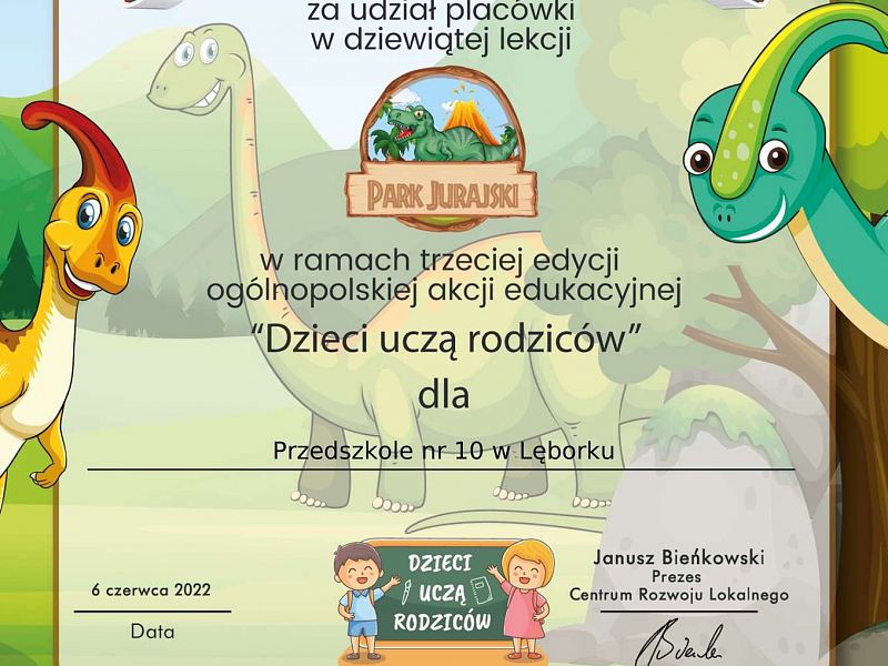 Grafika Podziękowanie za udział
