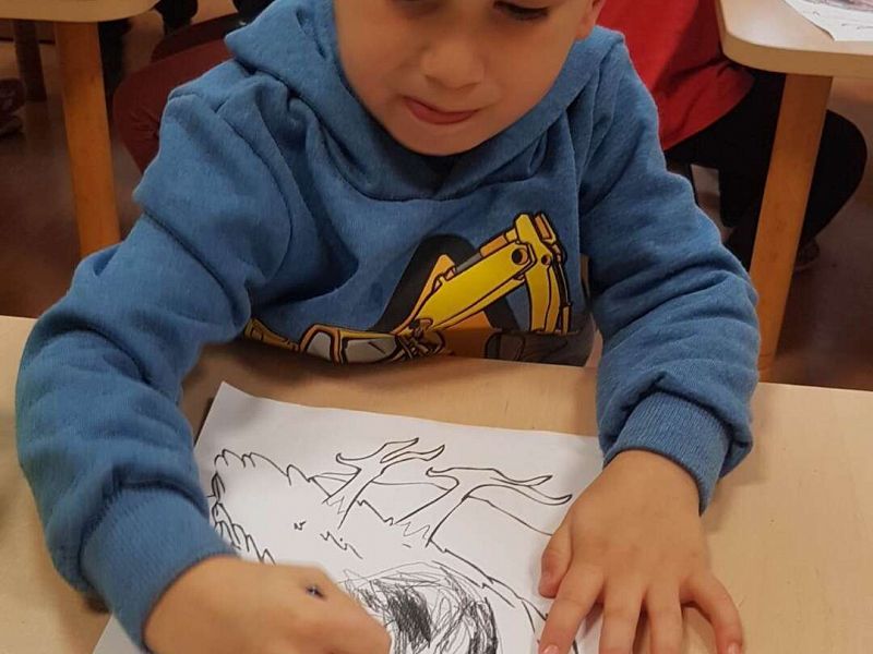 Grafika Gr. II "Czarna wrona"